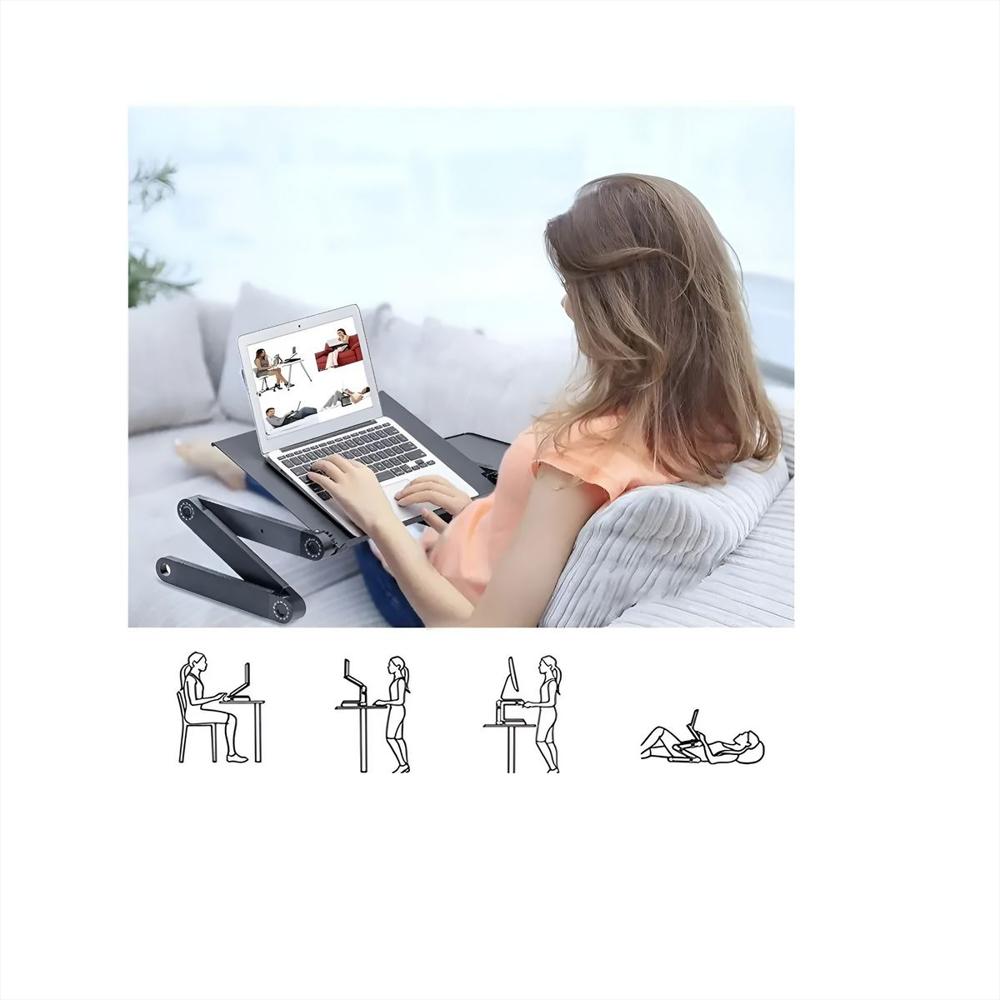 Soporte Plegable Notebook Cama Sofa Ventilador Y Mouse Pad img #3