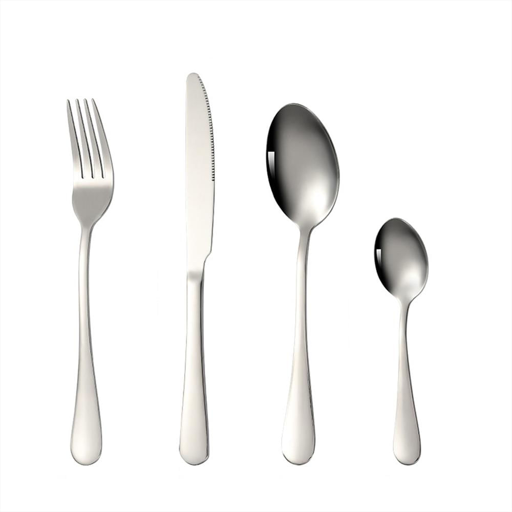 Set Cubiertos 24 Piezas Acero Inoxidable Plateado img #1