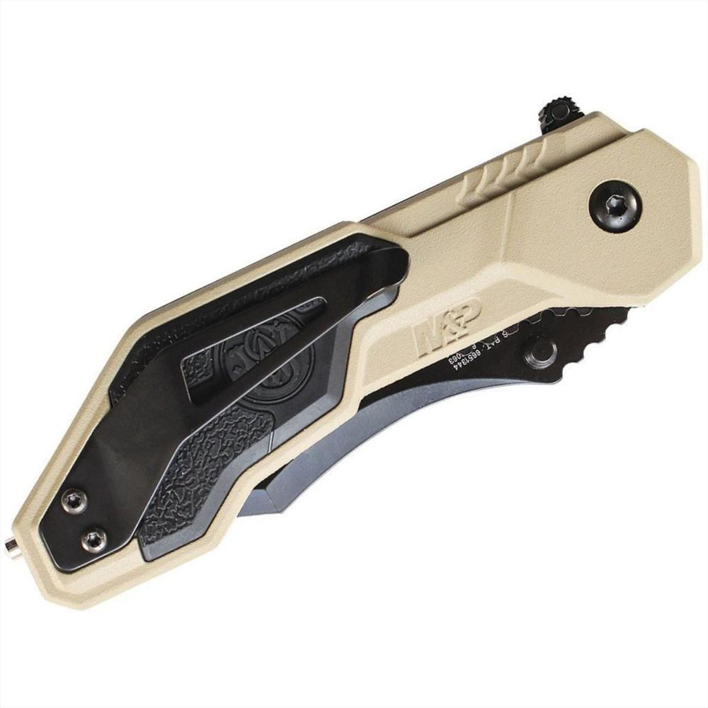 Navaja Profesional Retractil Smith&Wesson Color Beige img #1