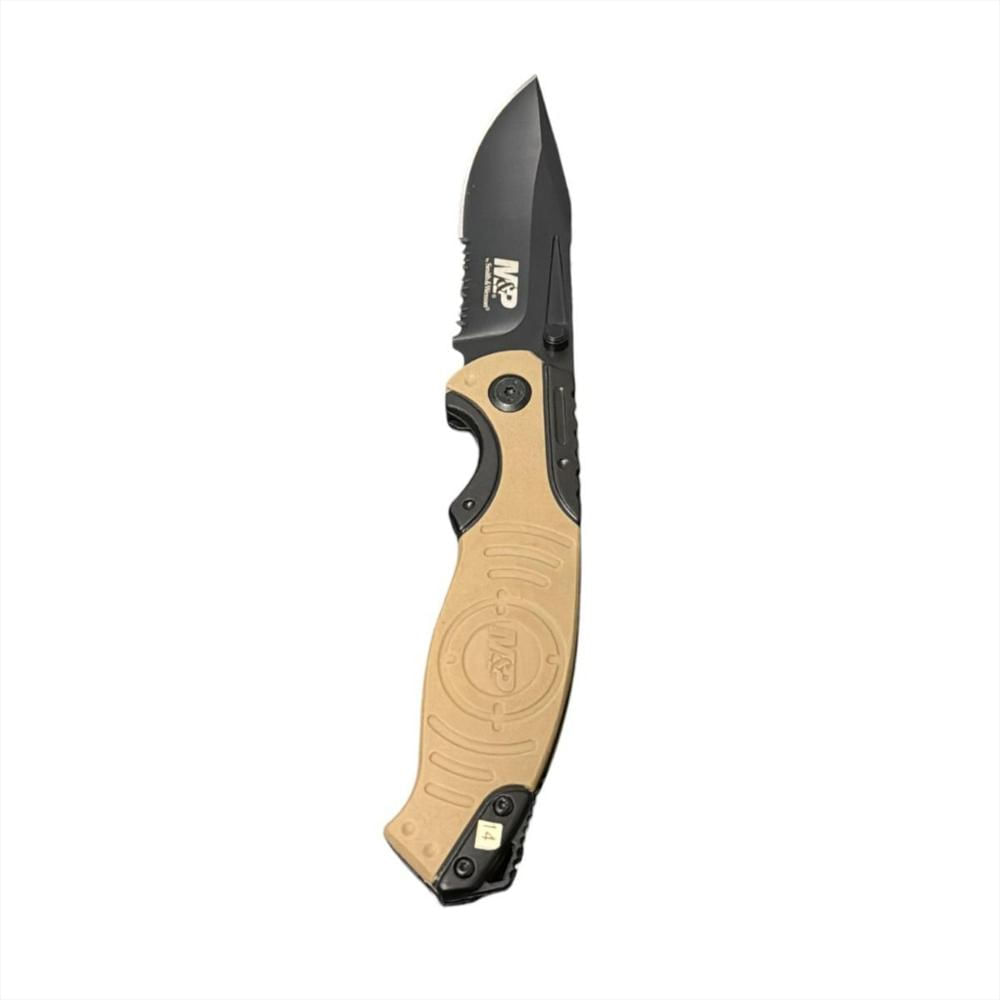 Navaja Profesional Retractil Smith&Wesson Color Beige img #2