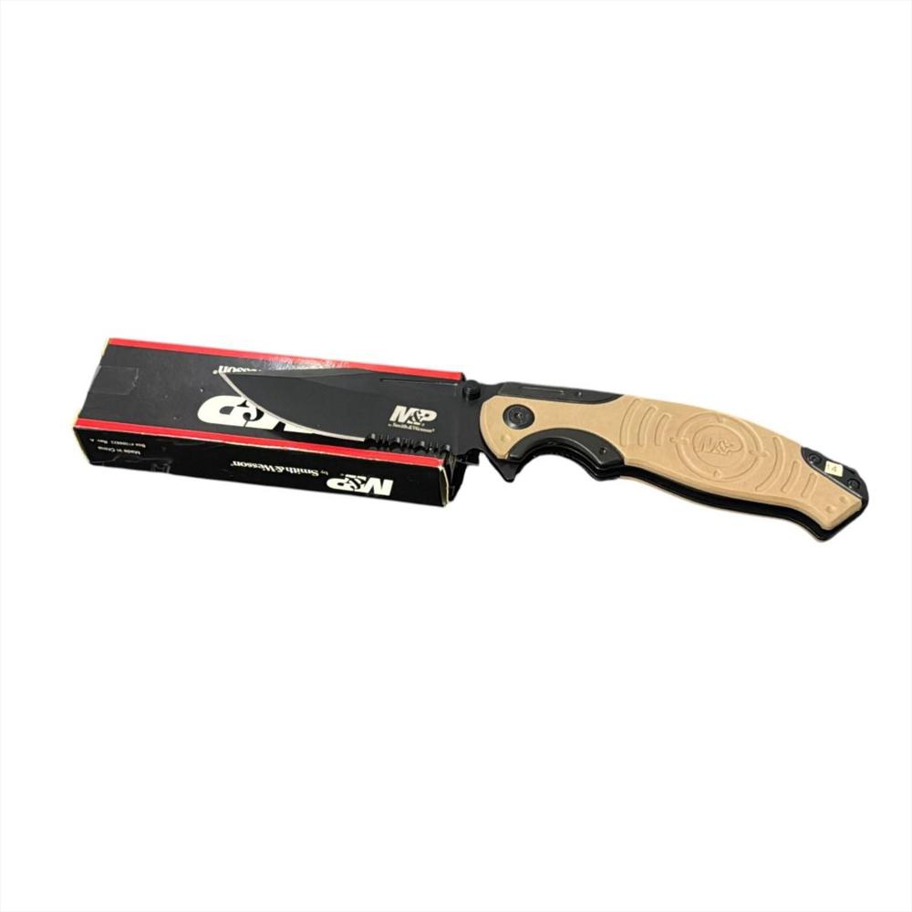 Navaja Profesional Retractil Smith&Wesson Color Beige img #3