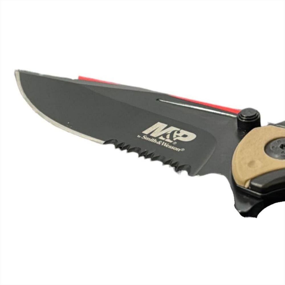 Navaja Profesional Retractil Smith&Wesson Color Beige img #4