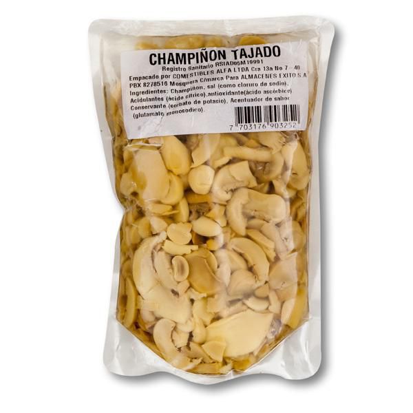 Champiñones ALFA Tajado En Bolsa (250  gr)