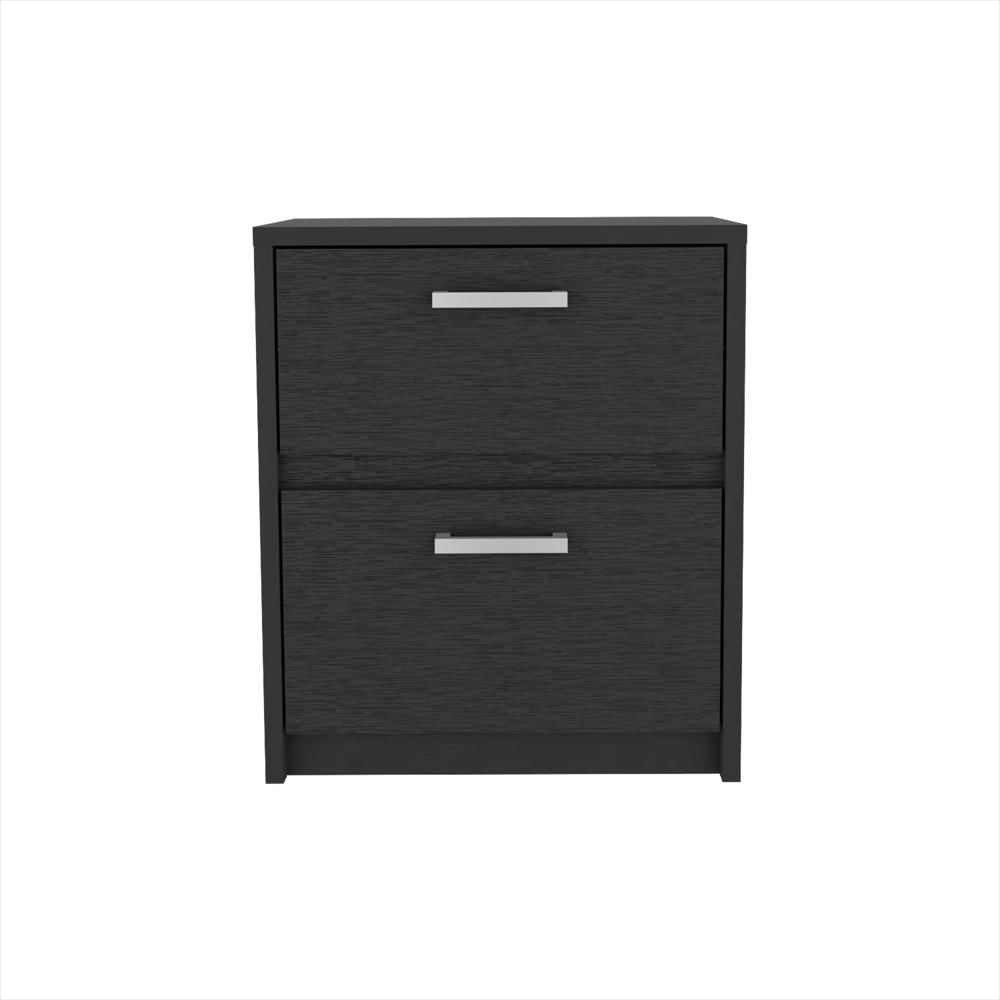 Mesa De Noche Wengue 40X46.5Cm Con Dos Cajones img #5