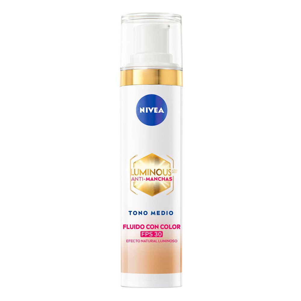 Fluido facial  NIVEA luminous antimachas tono medio (40  ml)
