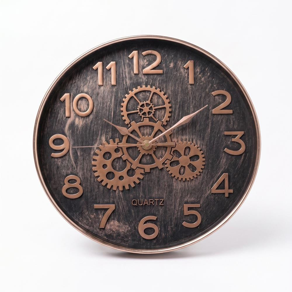Reloj De Pared Vintage Industrial Engranajes Decorativo img #1