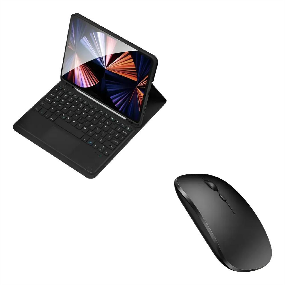 Estuche Teclado Trackpad Para Lenovo Idea Tab 11 Negro +Mouse img #2