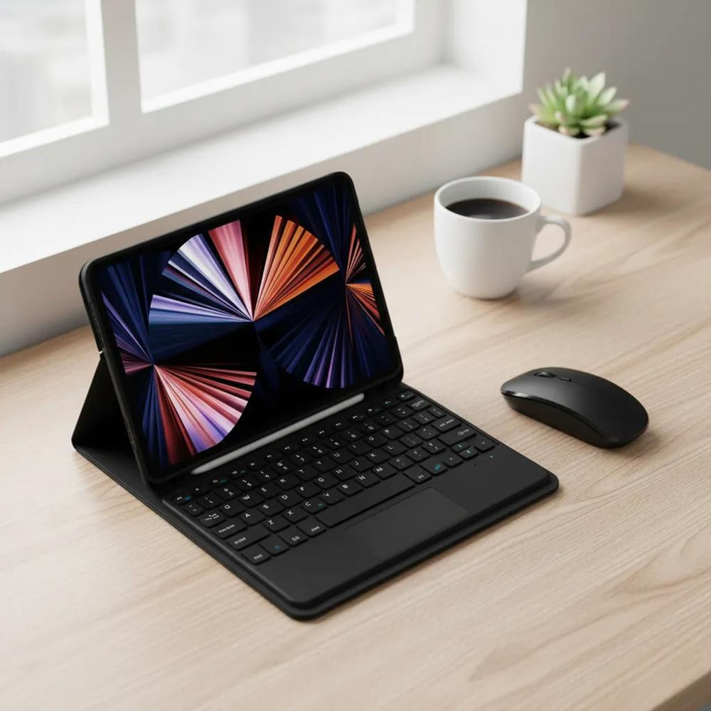 Estuche Teclado Trackpad Para Lenovo Idea Tab 11 Negro +Mouse img #4