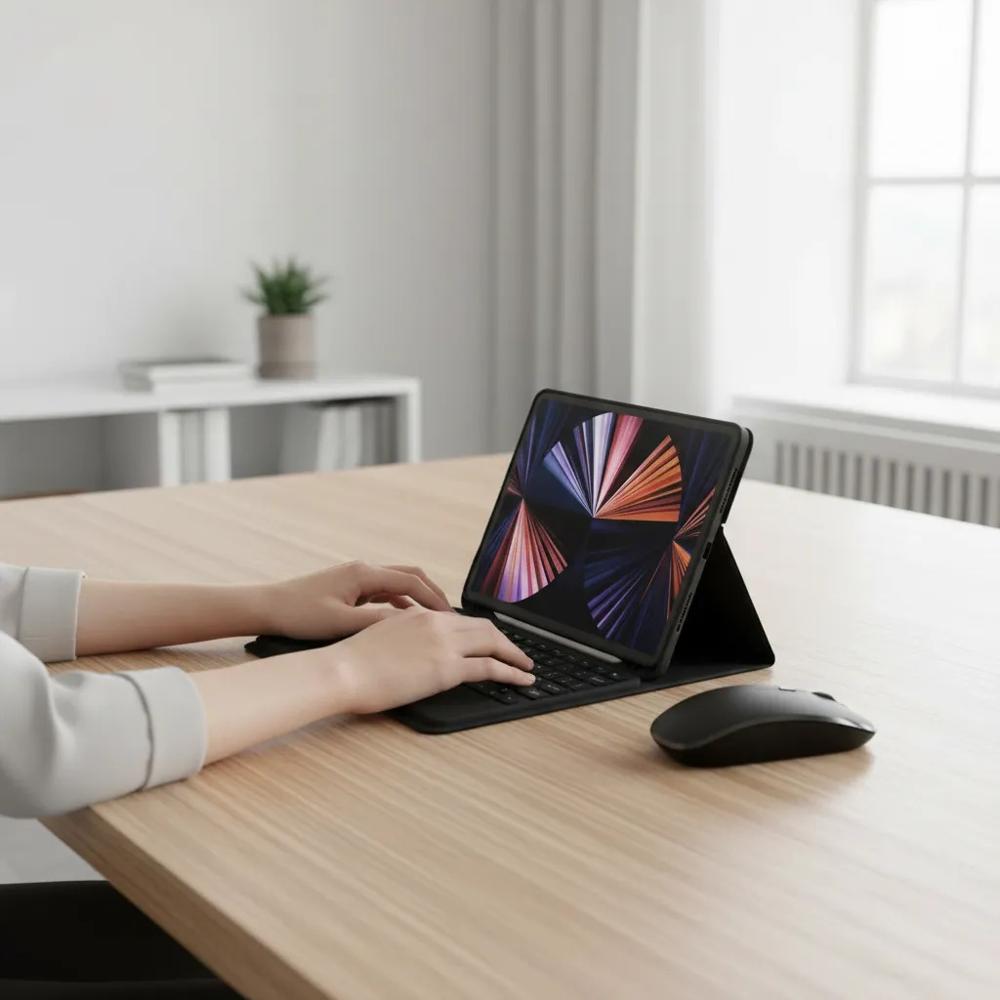 Estuche Teclado Trackpad Para Xiaomi Redmi Pad Se 11 Negro+Mouse img #3