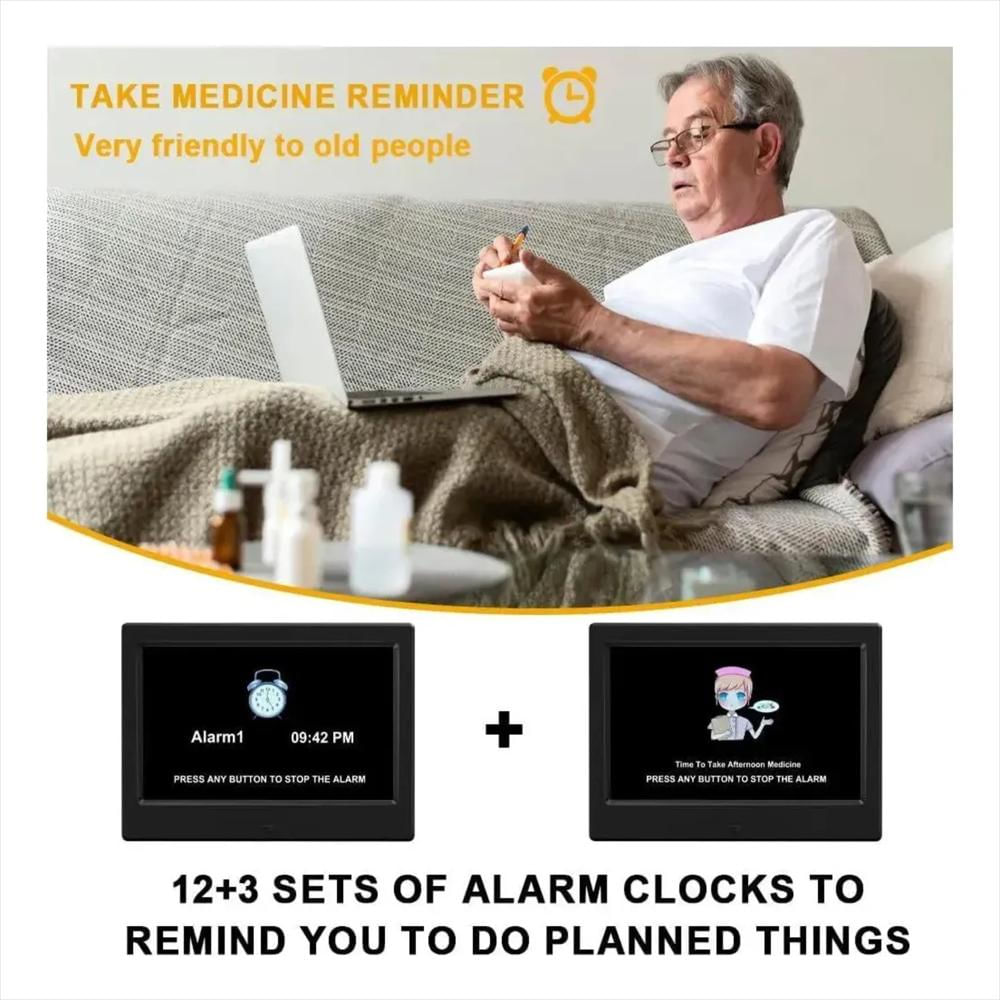 Reloj Despertador De 8 pulgadas Con Pantalla Táctil img #4