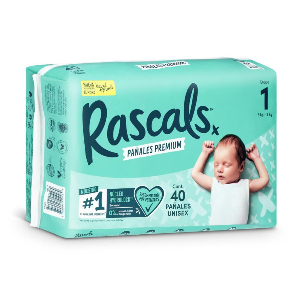 Pañales Rascals T1 X 40 Unds img #1