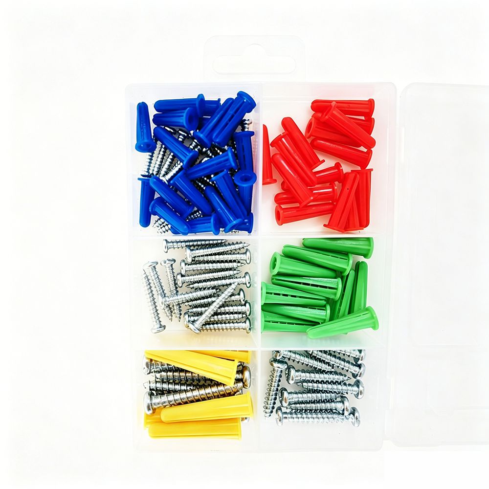 Kit de 100 Tornillos y Chazos TOOLCITY TW70182363 img #1
