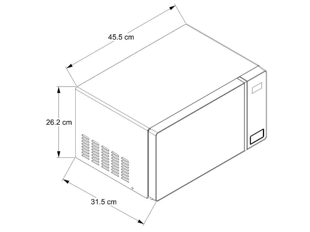 Horno microondas WHIRLPOOL 0.7 p3 (20 L) Silver Acabado Espejo WM1807D img #6