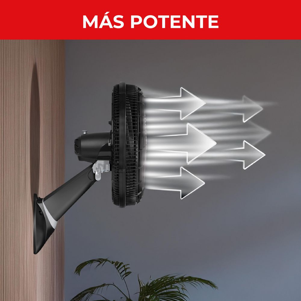 Ventilador De Pared SAMURAI Ultra Silence Force Pared VE3451I0 Negro img #3