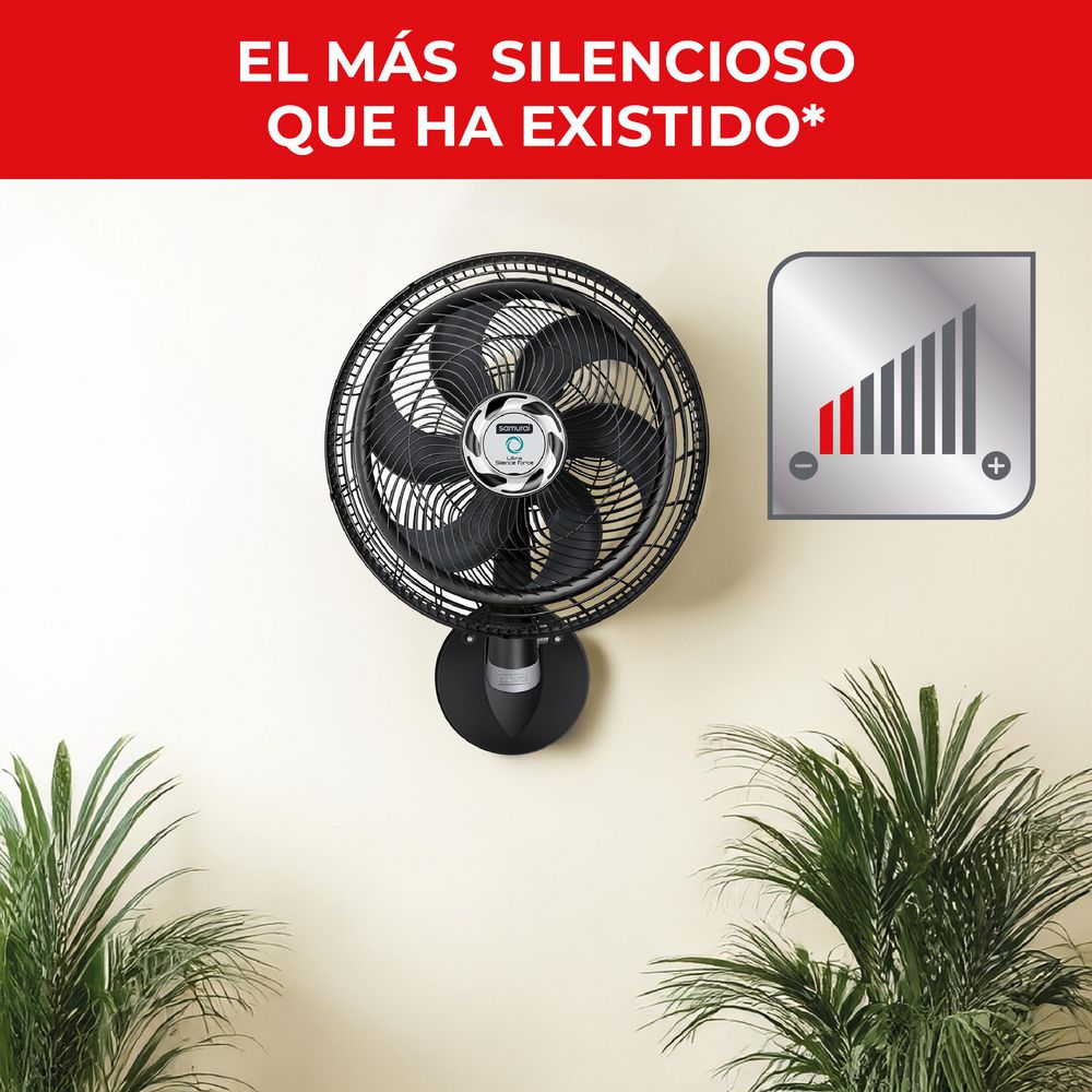 Ventilador De Pared SAMURAI Ultra Silence Force Pared VE3451I0 Negro img #5