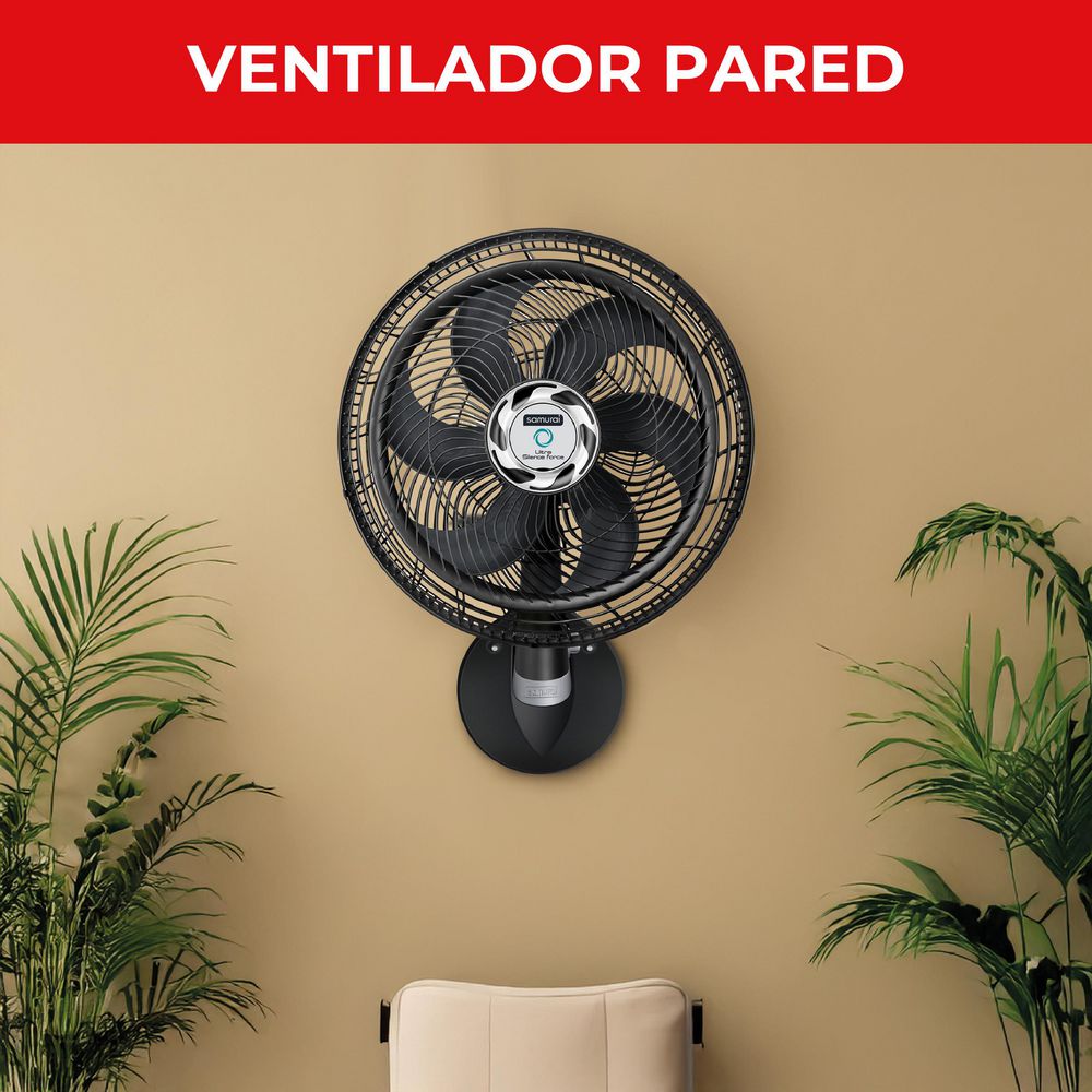 Ventilador De Pared SAMURAI Ultra Silence Force Pared VE3451I0 Negro img #6