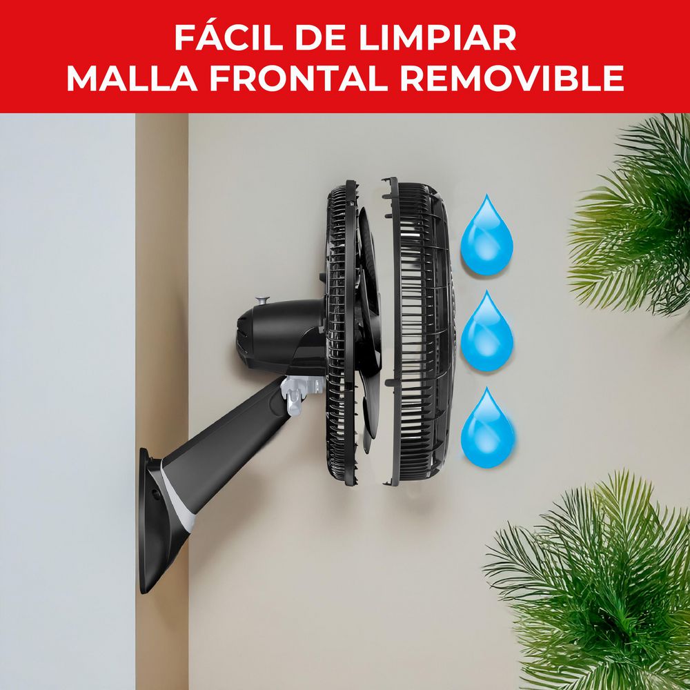 Ventilador De Pared SAMURAI Ultra Silence Force Pared VE3451I0 Negro img #7