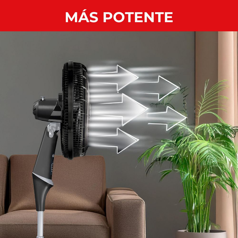Ventilador 2 En 1 SAMURAI Ultra Silence Force 2 en 1 Control Remoto VE3478I0 Negro img #4