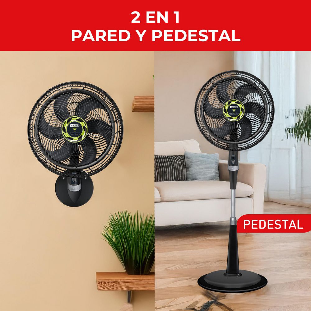 Ventilador 2 En 1 SAMURAI Ultra Silence Force 2 en 1 Control Remoto VE3478I0 Negro img #5