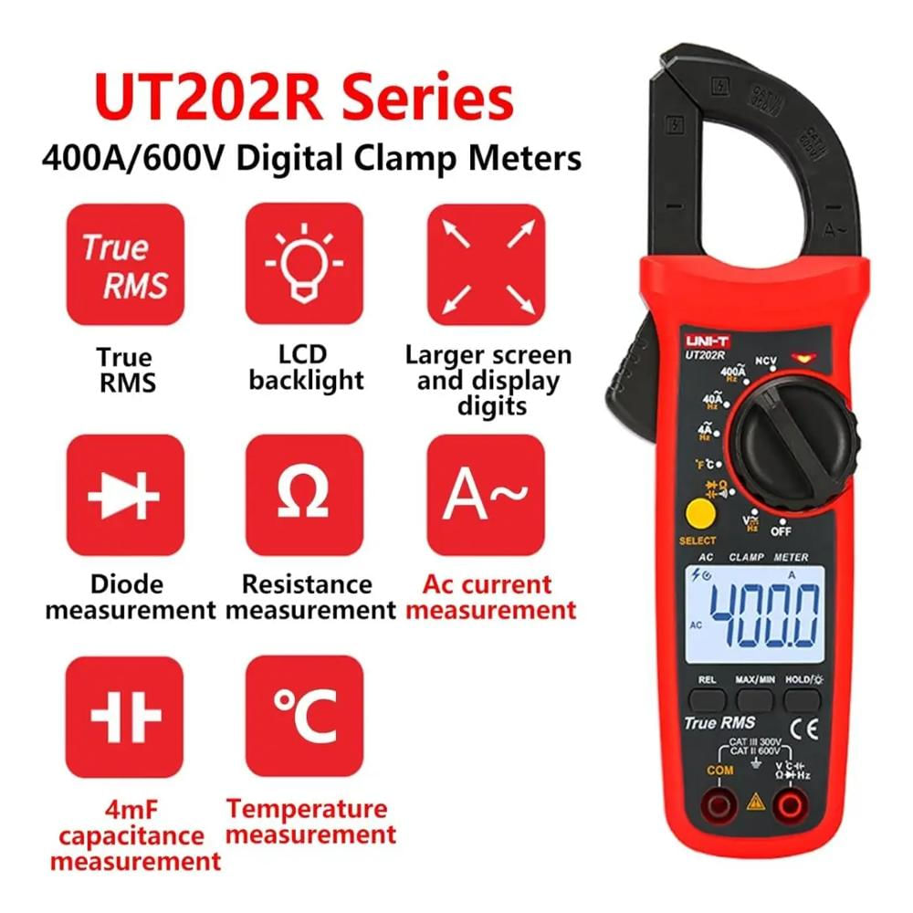 Pinza Voltiamperimetrica Ut202r Uni T img #3