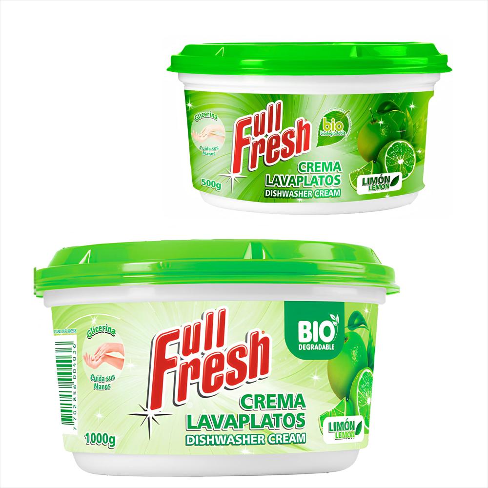 Pack X2 Crema Lavaloza Limón Full Fresh 500G + 1000G img #1