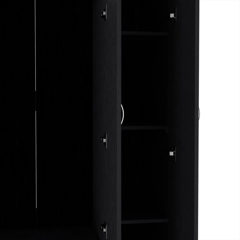 Closet Ohio Wengue 90X180cm Con 2 Cajones Con 3 Entrepaños img #4