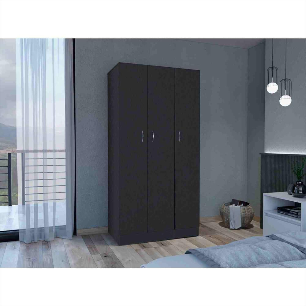Closet Ohio Wengue 90X180cm Con 2 Cajones Con 3 Entrepaños img #5