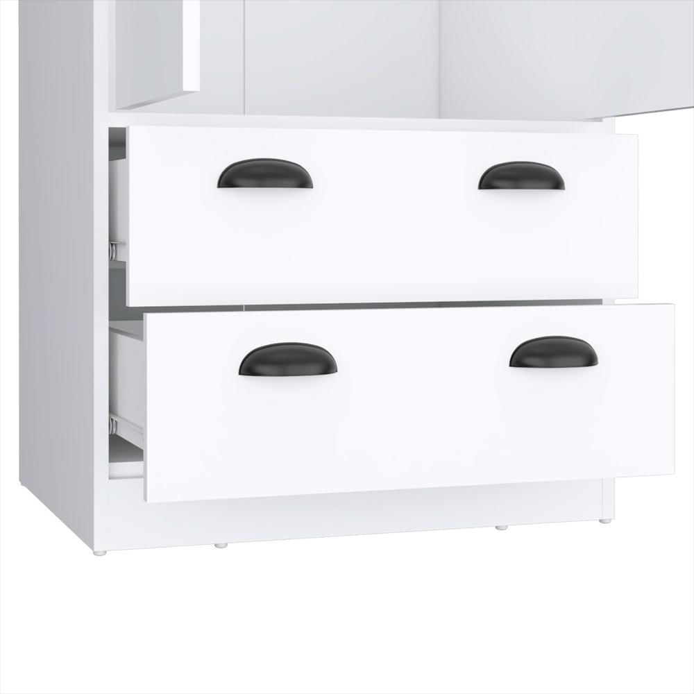 Closet Blanco 59X179cm Con 2 Cajones Sin Entrepaños img #4