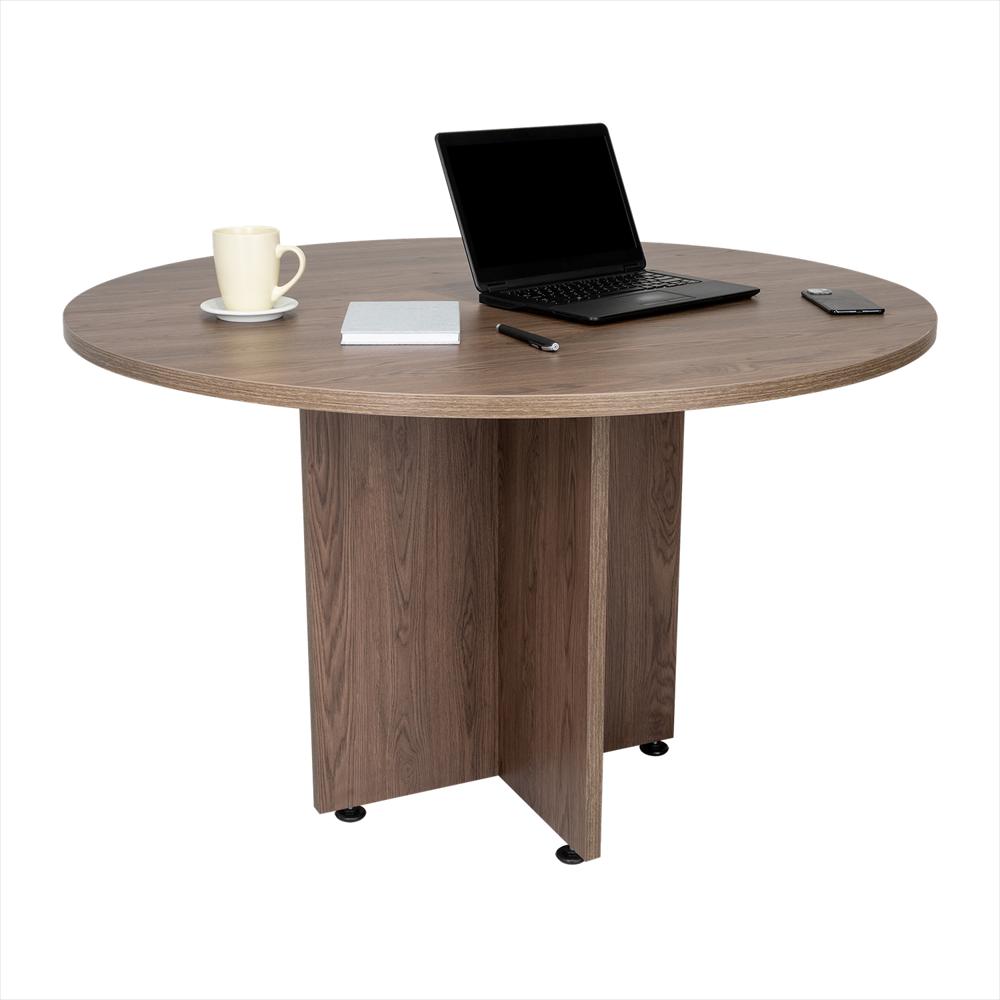 Mesa De Reunión Home Office Coñac 120X75cm Sin Cajones img #1
