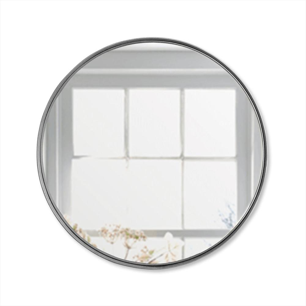 Espejo De Pared Osaka Plata 100X100cm Redondo Con Marco Metalico img #1