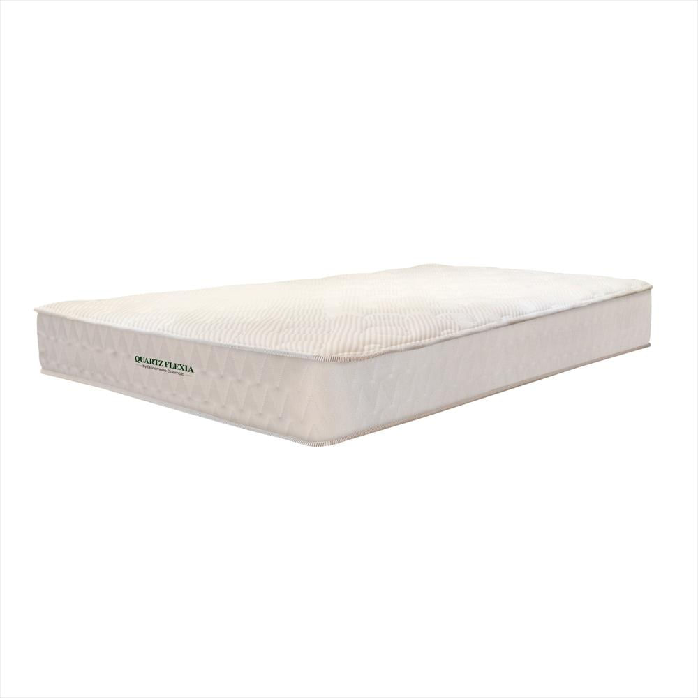 Combo Colchon Semiortopedico King Quartz Flexia + Base Cama Gris 200 X 200 img #2