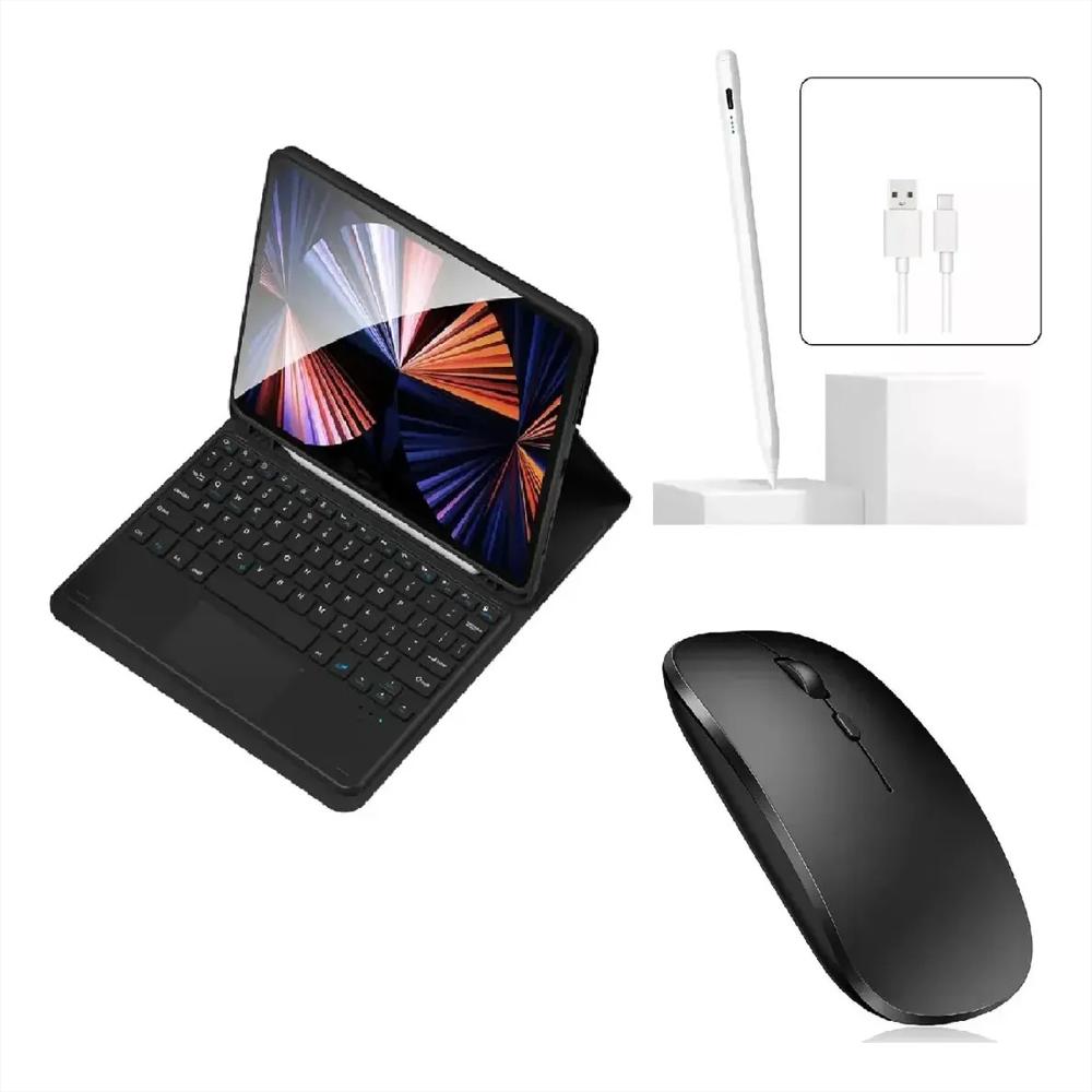 Estuche Teclado Trackpad Para Lenovo Idea Tab 11 Negro+Mouse+Lapiz img #1