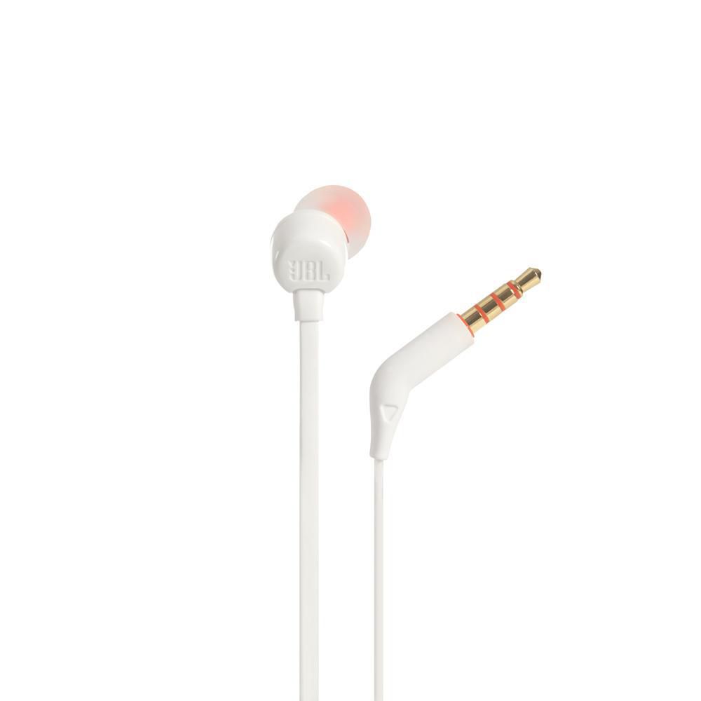 Audífonos Alámbricos JBL con Micrófono T110 Blanco Audífonos Alámbricos JBL con Micrófono T110 Blanco
