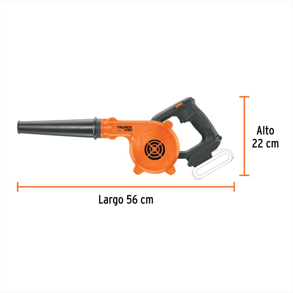 Sopladora Inalámbrica 20V 72 Cfm Truper Pro Batería img #3