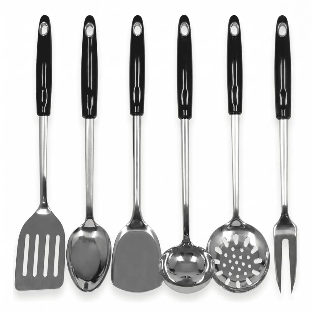 Juego Utensilios Cocina 6 Piezas Premium Acero Inoxidable Mango Ergonómico Multiusos Resistente img #1