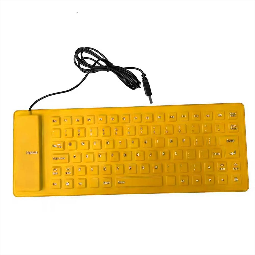 Teclado Flexible Silicona Usb Impermeable Gamer Ergonomico img #1