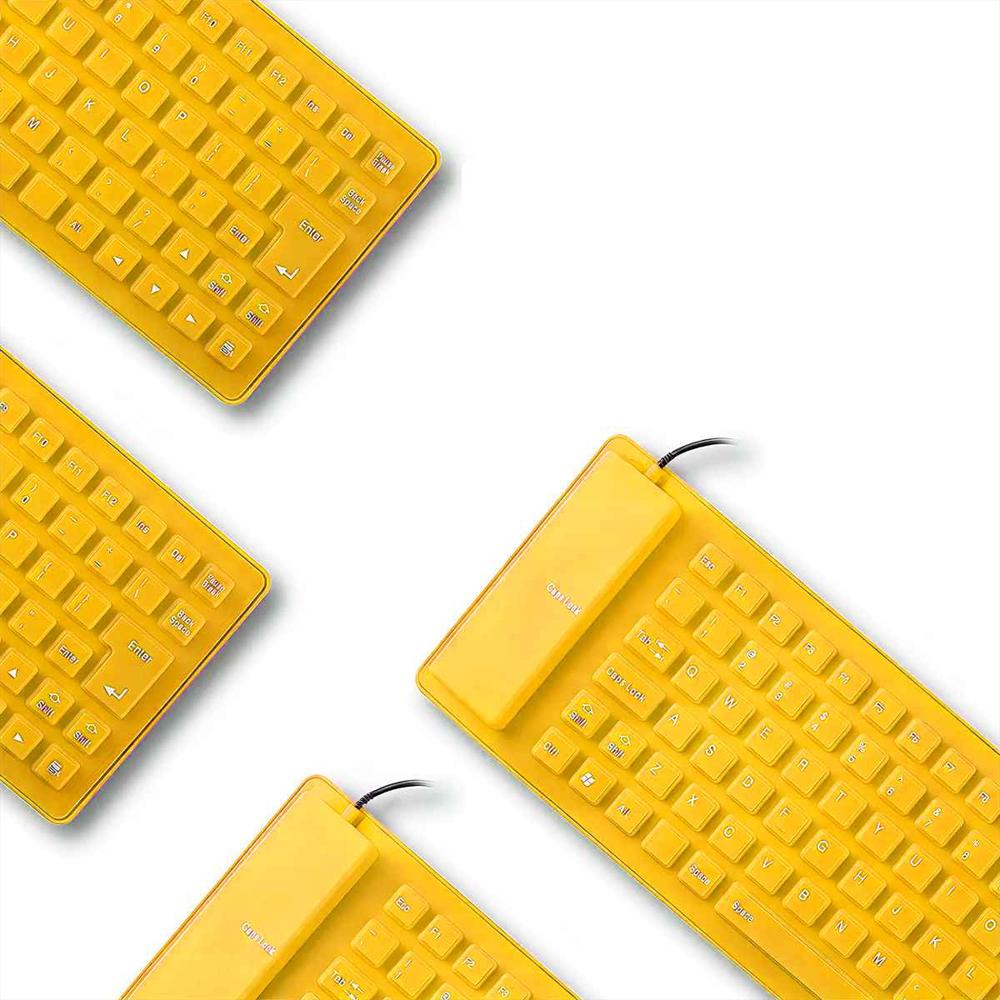 Teclado Flexible Silicona Usb Impermeable Gamer Ergonomico img #3