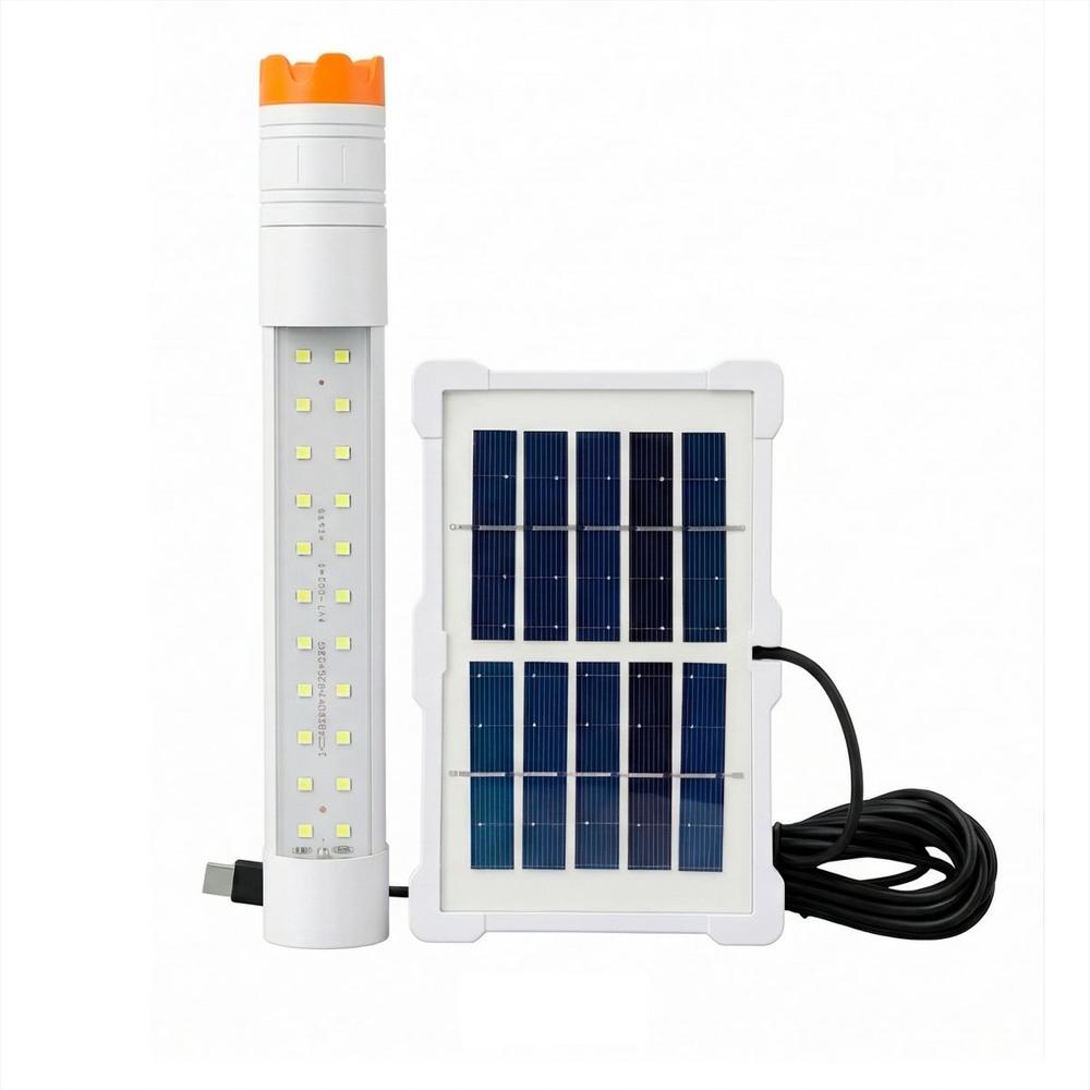 Lámpara Led De Emergencia Solar Recargable Con Imán Linterna img #1