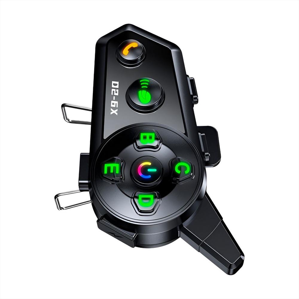 Intercomunicador Casco Moto D2 6X Bluetooth 1000M Grupal img #3