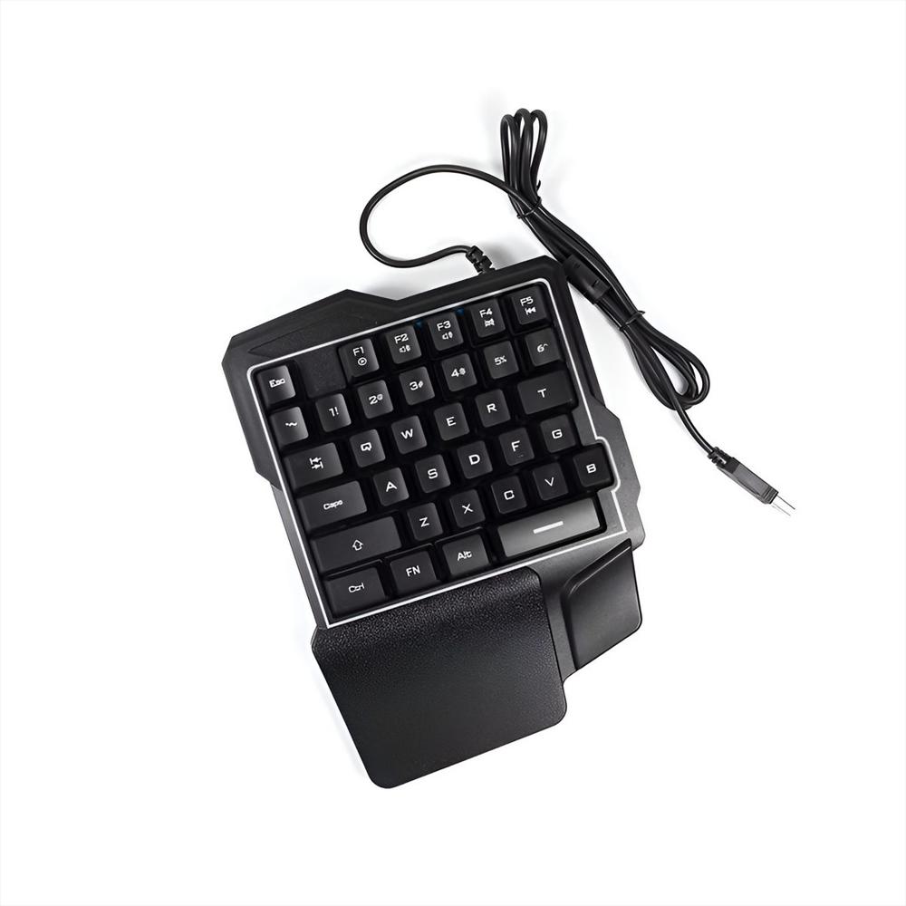 Teclado Gamer Una Mano K7 Ergonomico Rgb Half Keyboard Usb img #4