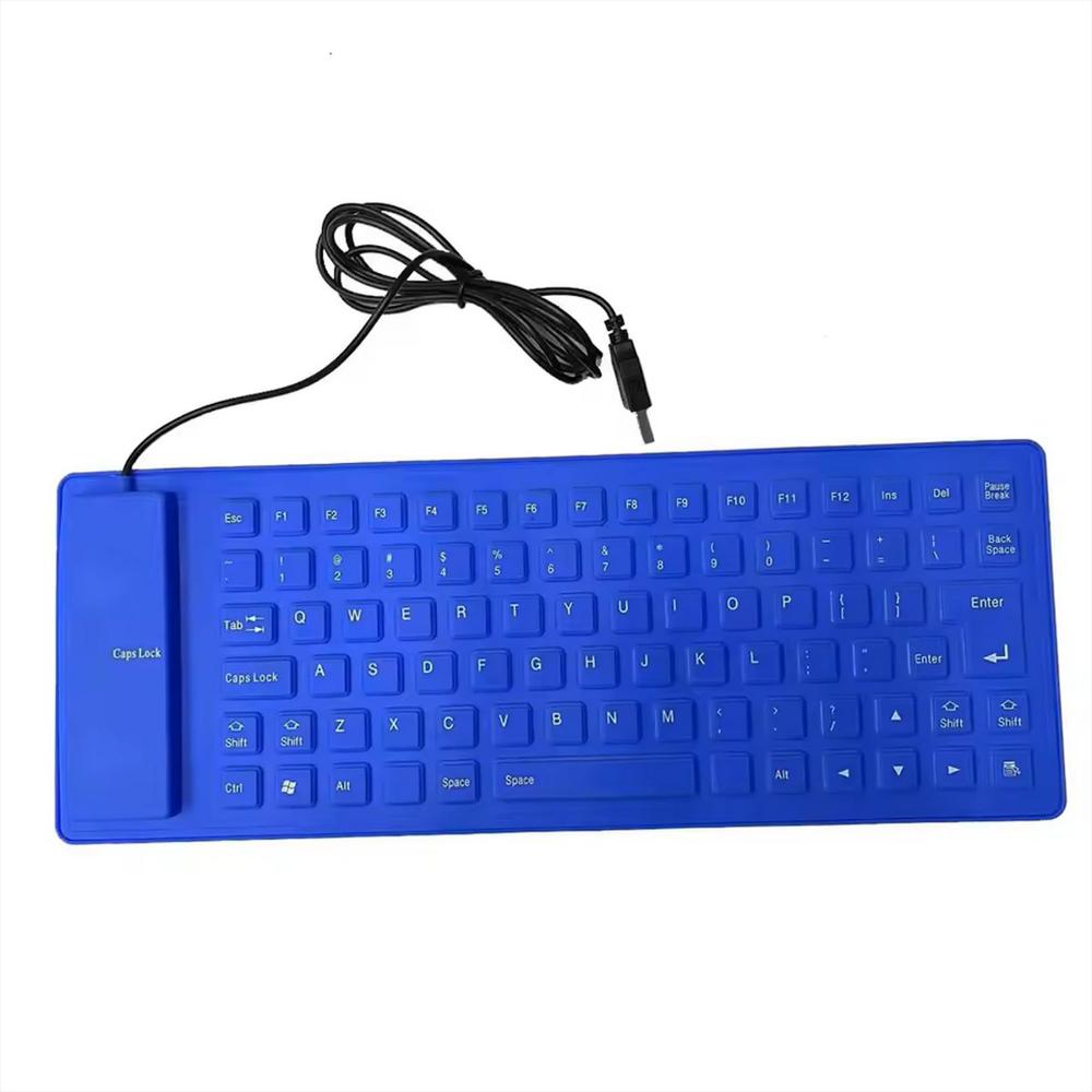 Teclado Flexible Silicona Usb Impermeable Gamer Ergonomico img #1