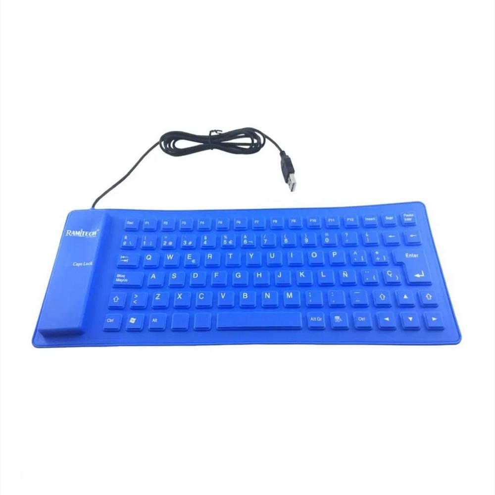 Teclado Flexible Silicona Usb Impermeable Gamer Ergonomico img #2