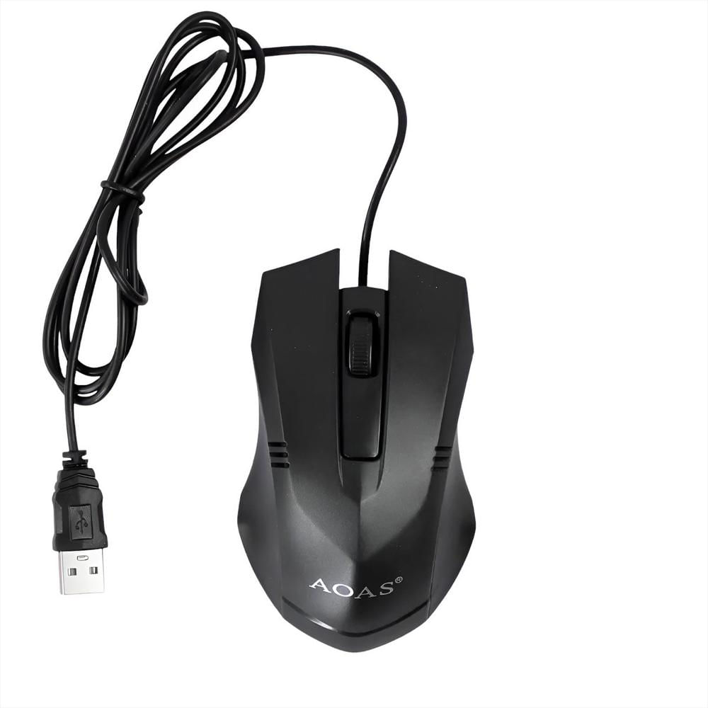 Mouse Óptico Alámbrico M 33 1600 Dpi Ergonómico Usb img #2