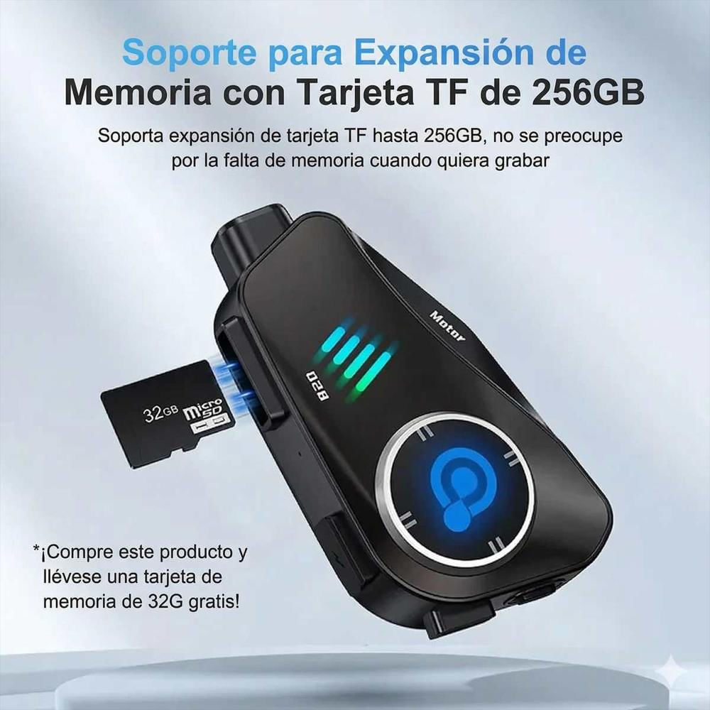 Intercomunicador Casco Moto Q28 2X Cámara Hd 1080P Wifi img #2