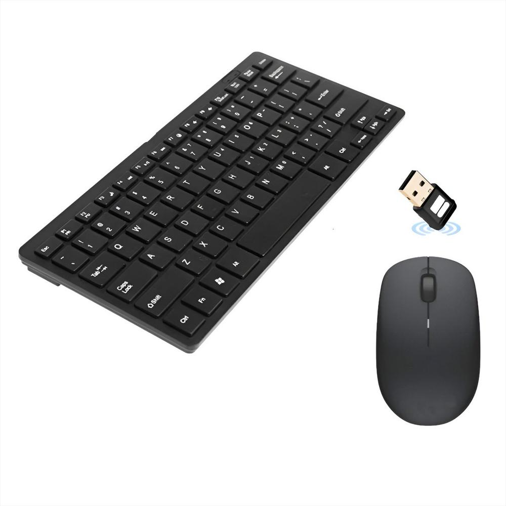 Combo Mini Teclado Y Mouse Inalambrico Ultra Slim Pc Laptop img #2