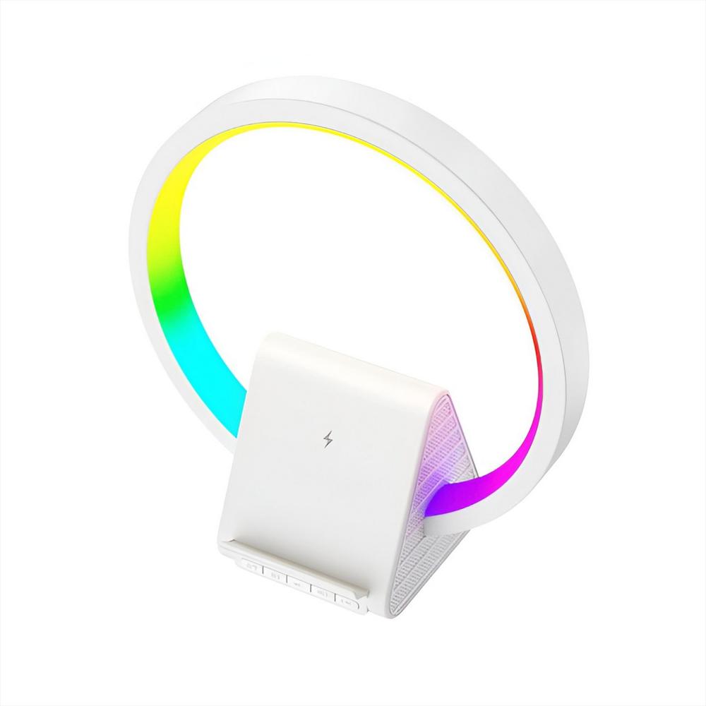 Lámpara Inteligente 4En1 Altavoz Bluetooth Carga Rápida 10W img #2