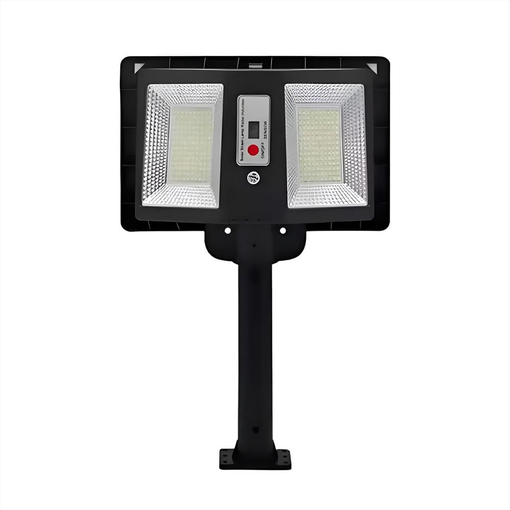 Lámpara Solar Suburbana 300W Exterior Sensor Y Poste Metal img #1