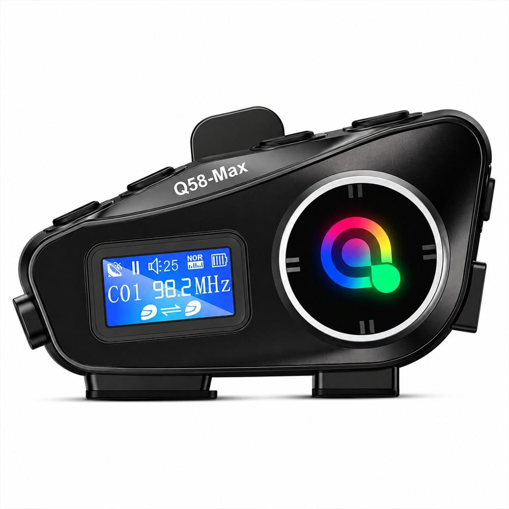 Intercomunicador Bluetooth Para Casco De Motocicleta Q58 Max img #1