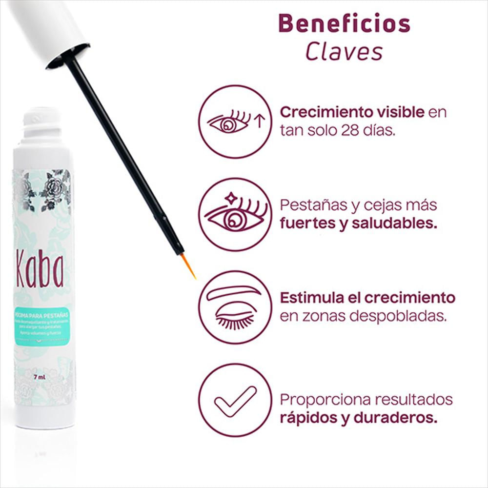 Pócima De Pestañas Kaba Serum Crecimiento