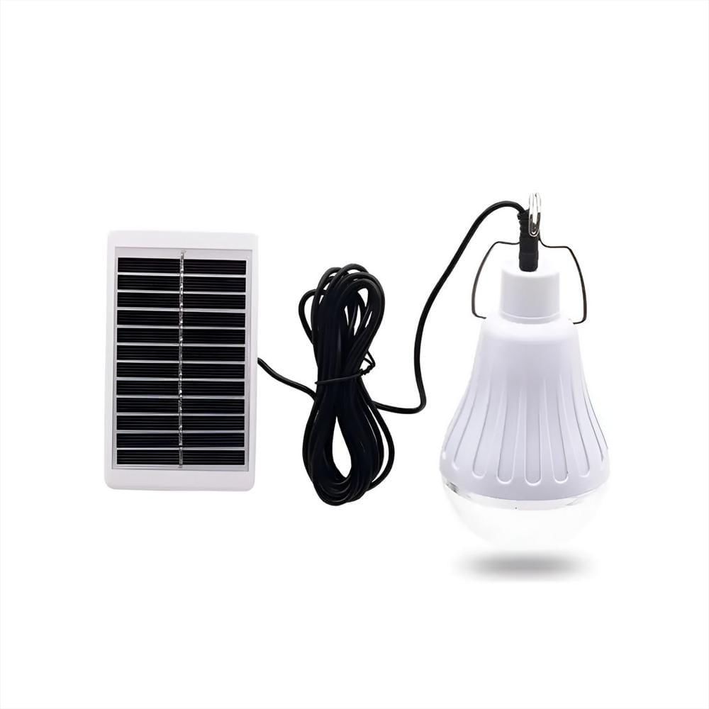 Bombillo Lámpara Solar Led Recargable Portátil 10W